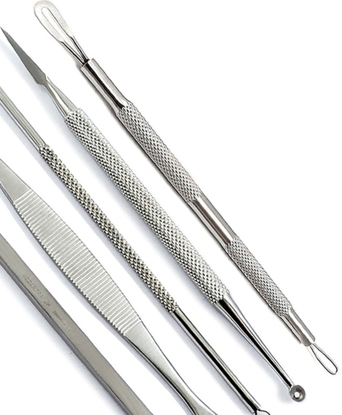 Blackhead Remover Set Of 5 Spot Blemish Acne Pimple Facial Skin Care Tools