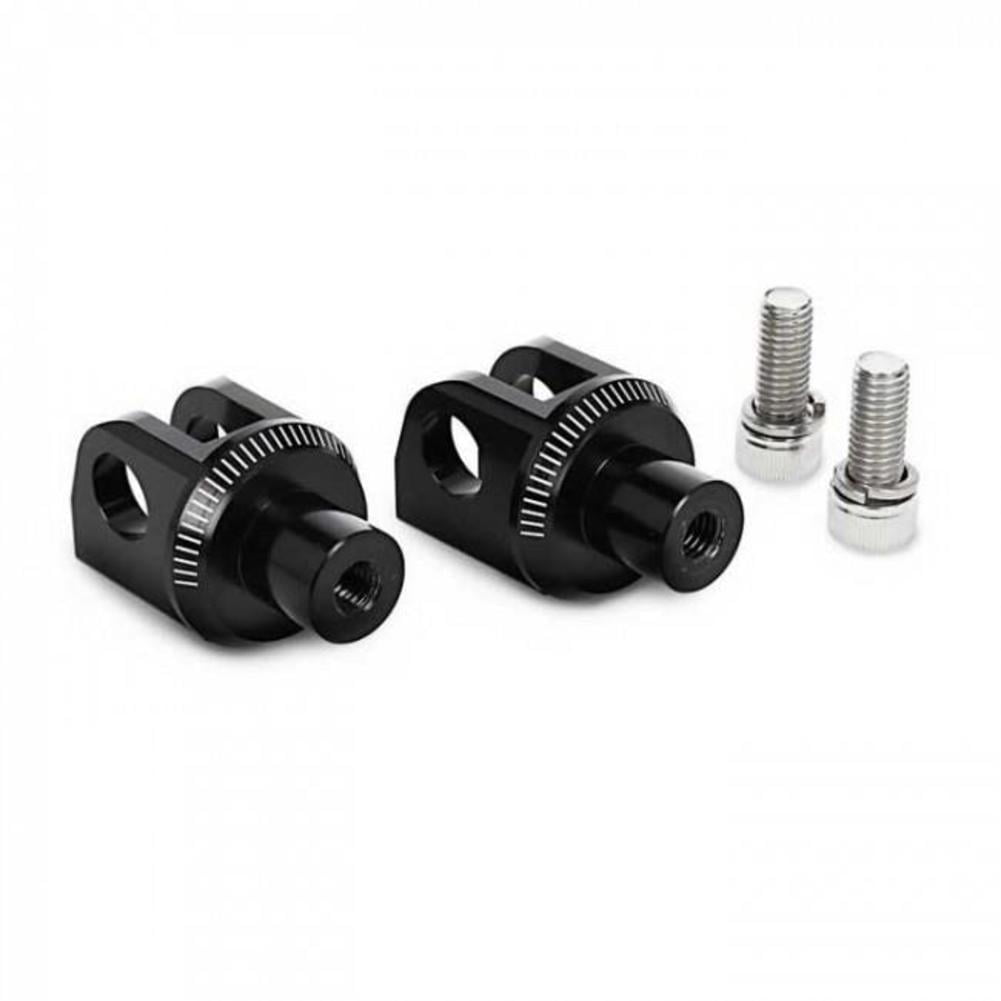 Puig Footpeg Adaptors Rider | Black | Fits Various Kawasaki Models