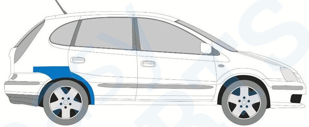 ALMERA TINO 2000-2006 REAR WHEEL ARCH REPAIR PANEL / PAIR
