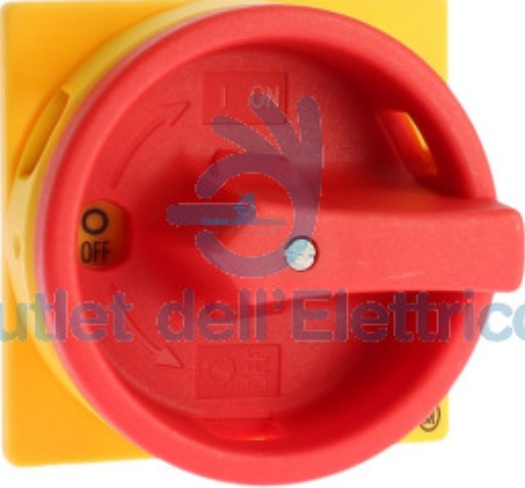 Yellow-red knob for padlock for T0, T3 and P1 SVB-T0 057892 /T2UK