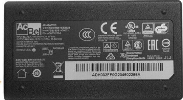 For HP Compaq Presario CQ60-127EO Acbel Laptop AC 65W Power Adapter Charger