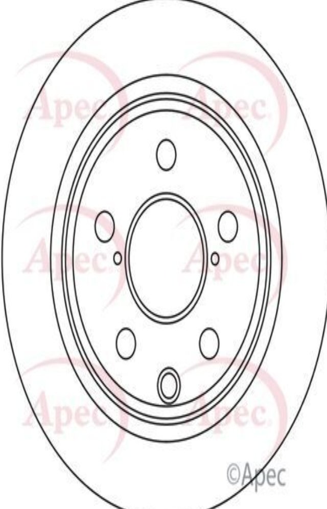 Braking System Brake Disc APEC DSK3165 Rear Vented Fits Subaru Forester