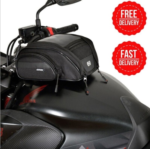 Oxford Mini 7 Litre magnetic Motorcycle Motorbike Tank Bag Black