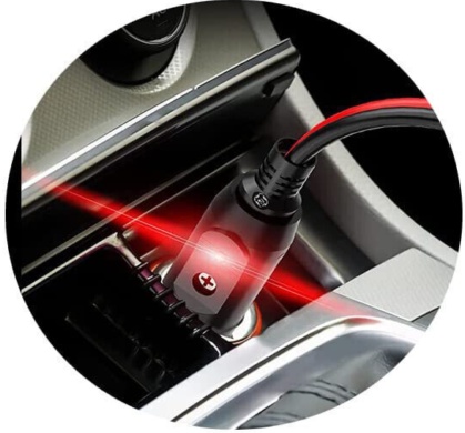12-24v Car Charge Cigarette Lighter Extension Cable Male to Female Socket 16AWG