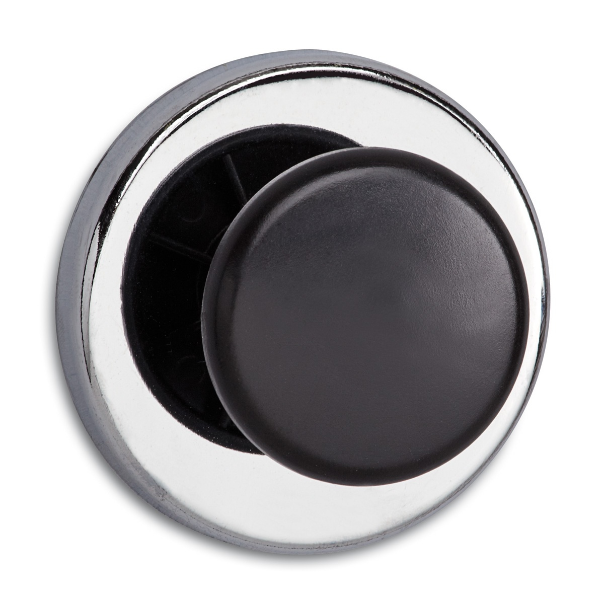 Maul Maul Magnet Round Knob Silver Black Ø67xH33mm 1pc