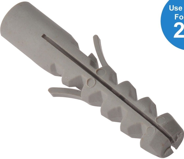 Forgefix Nylon Wall Plug Rimless M12 X 60Mm Bag 25 FORRIM1260M