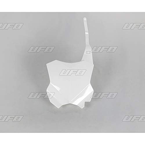 Free Shipping Front Number Plate UFO Kawasaki White KA04738-047 For Motorcycle