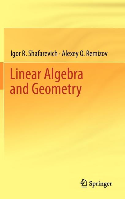 Linear Algebra and Geometry - 9783642309939