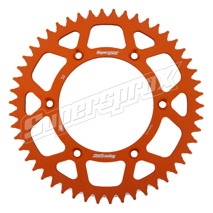 Supersprox Orange Aluminum Crown 50 D For Motorcycle Parts Accessories