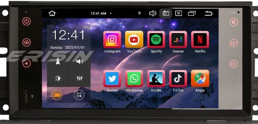 8-Core Android 14 Car Stereo GPS Jeep Compass Wrangler Dodge Challenger Chrysler