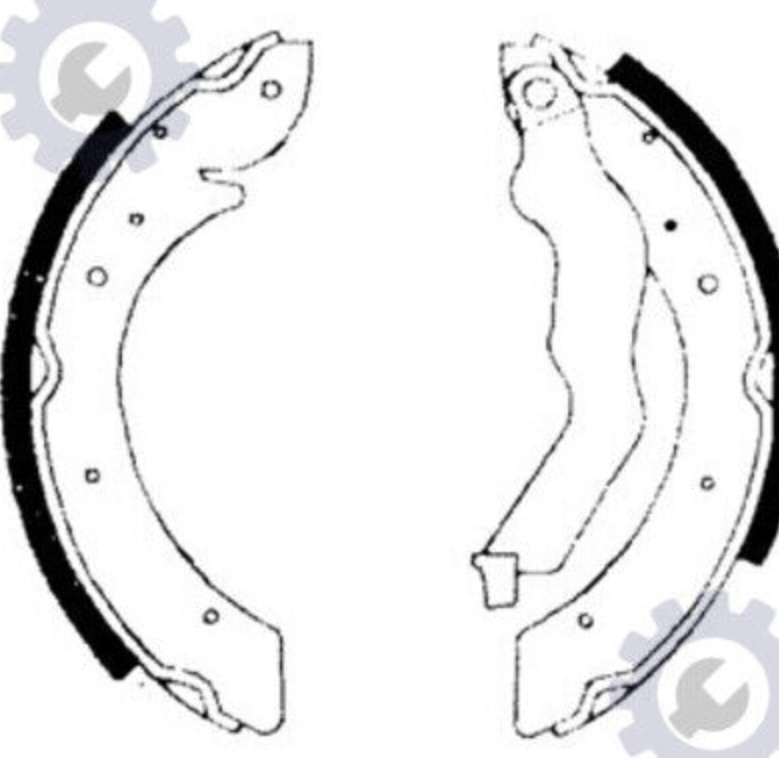 Rear DELPHI-OE LS1714 Brake Shoe Set for PEUGEOT,RENAULT