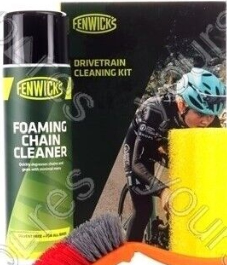 Fenwicks Bike Drivetrain Cleaning Kit Foaming Cleaner Brush & Sponge - 5507