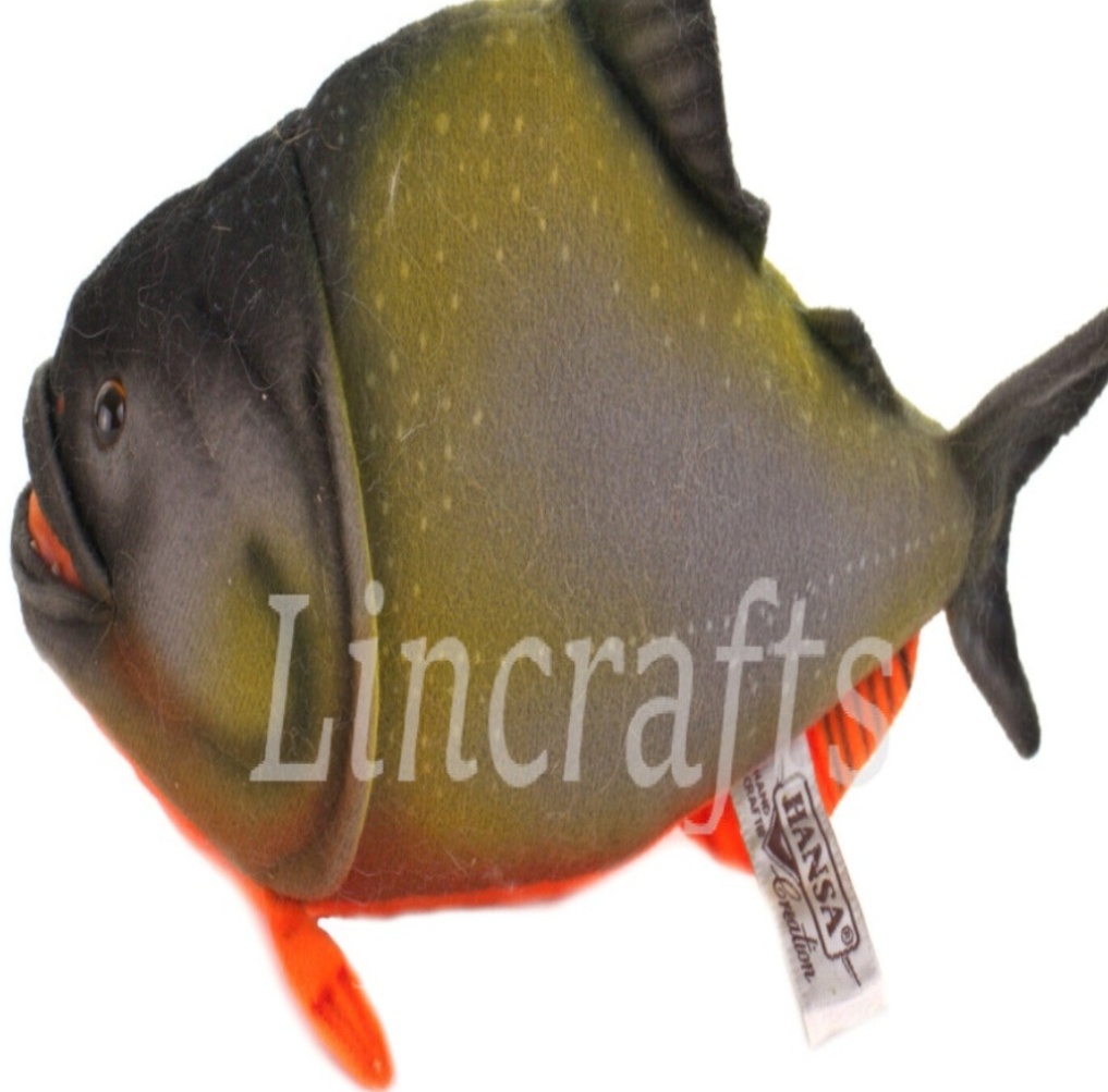 Hansa Piranha 8065 Soft Toy Fish Sold by Lincrafts UK Est.1993