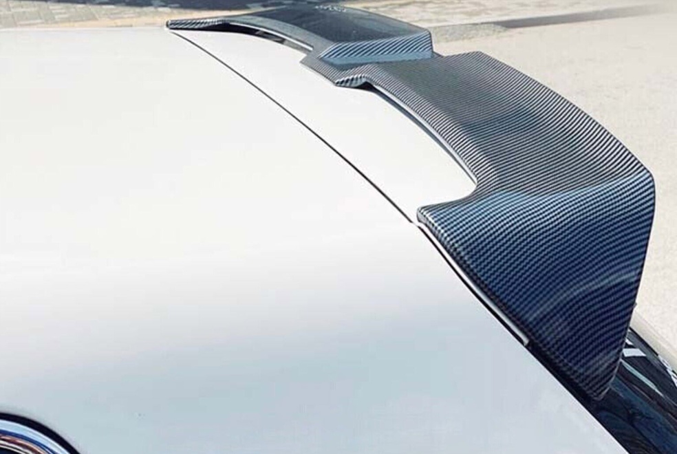 Rear Roof Boot Lip Spoiler Carbon Look For VW Polo MK5 2009-2017