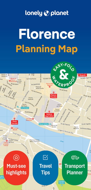Florence City Map : Durable, Waterproof, Easy-Fold Planning Map With Attractions & Walking Tours Lonely Planet - Image 4