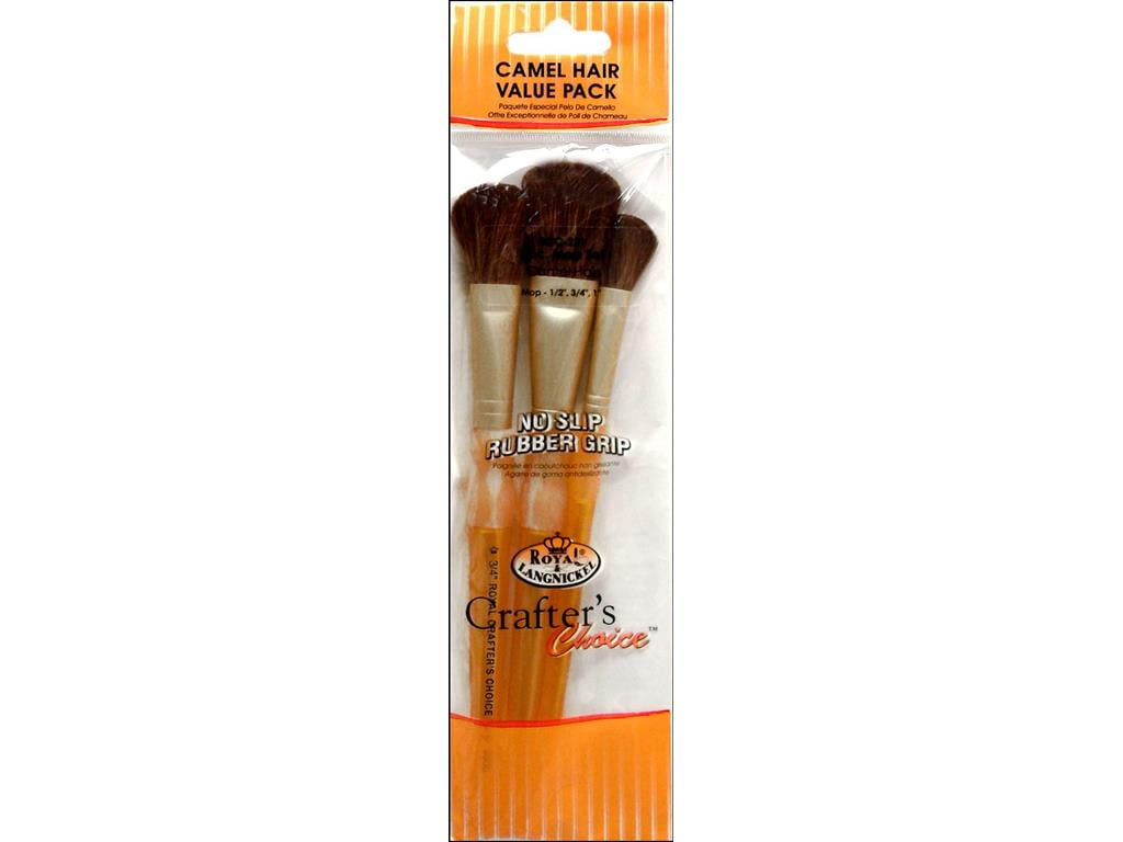 Royal & Langnickel : 3Pc Synthetic Camel Hair Mop Brush Set