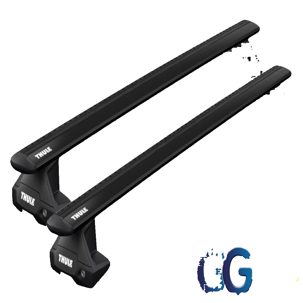 Thule Evo WingBars Roof Rack Bars | for Toyota HiLux 4dr Double Cab 2005-2015