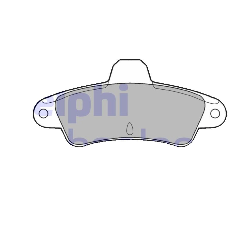 Brake pads Low-Metallic LP853 DELPHI for FORD MONDEO   MONDEO   Saloon COUGAR