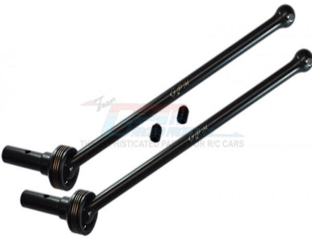GPM STEEL FRONT / REAR CVD SWING SHAFT FOR TRAXXAS RC 1/8 SLEDGE MONSTER 95076-4