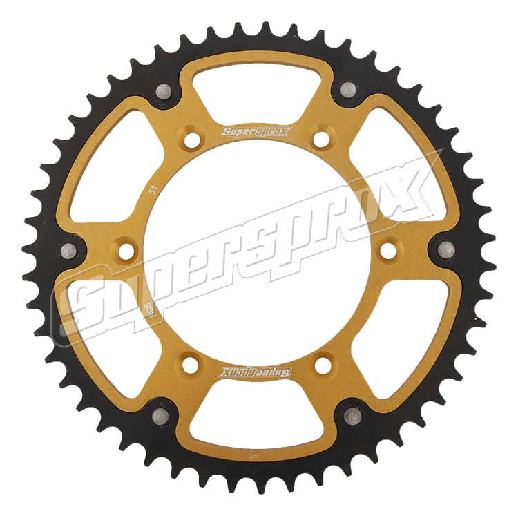 Free Shipping Supersprox Stealth Gold 51 D Motorcycle Parts Accessories