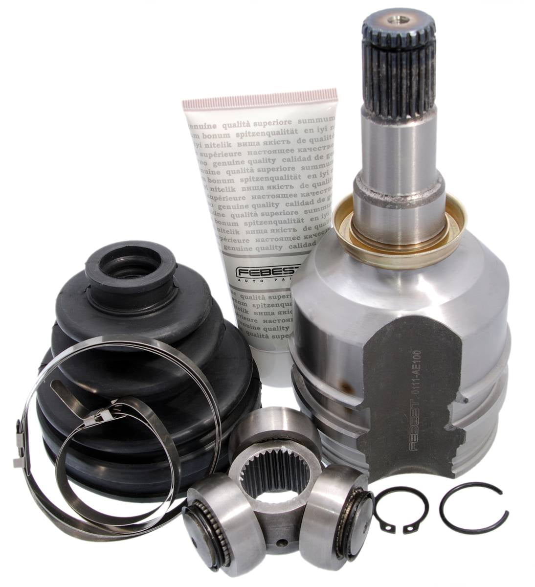 Driveshaft CV joint transmission sided 0111-AE100 FEBEST for TOYOTA COROLLA