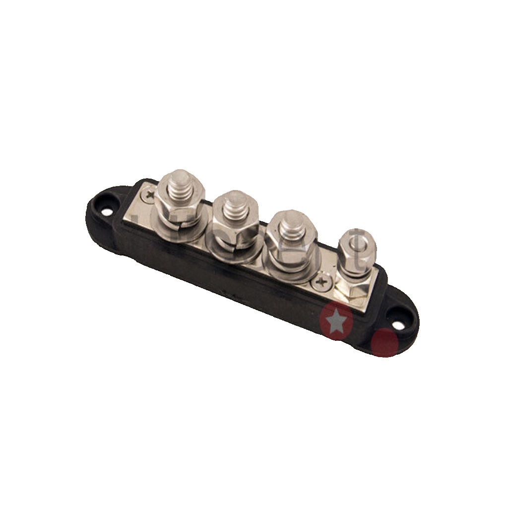 VTE 7704N0N14 BLACK 210 AMP bus bar 3 x M10 studs 1 x M6 stud busbar wire joint
