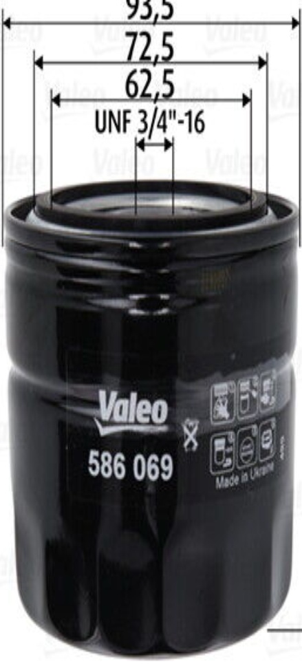 VALEO-OE 586069-OE Oil Filter for CHRYSLER,DODGE,JEEP