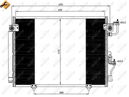 NRF Air-con Condenser - 35619