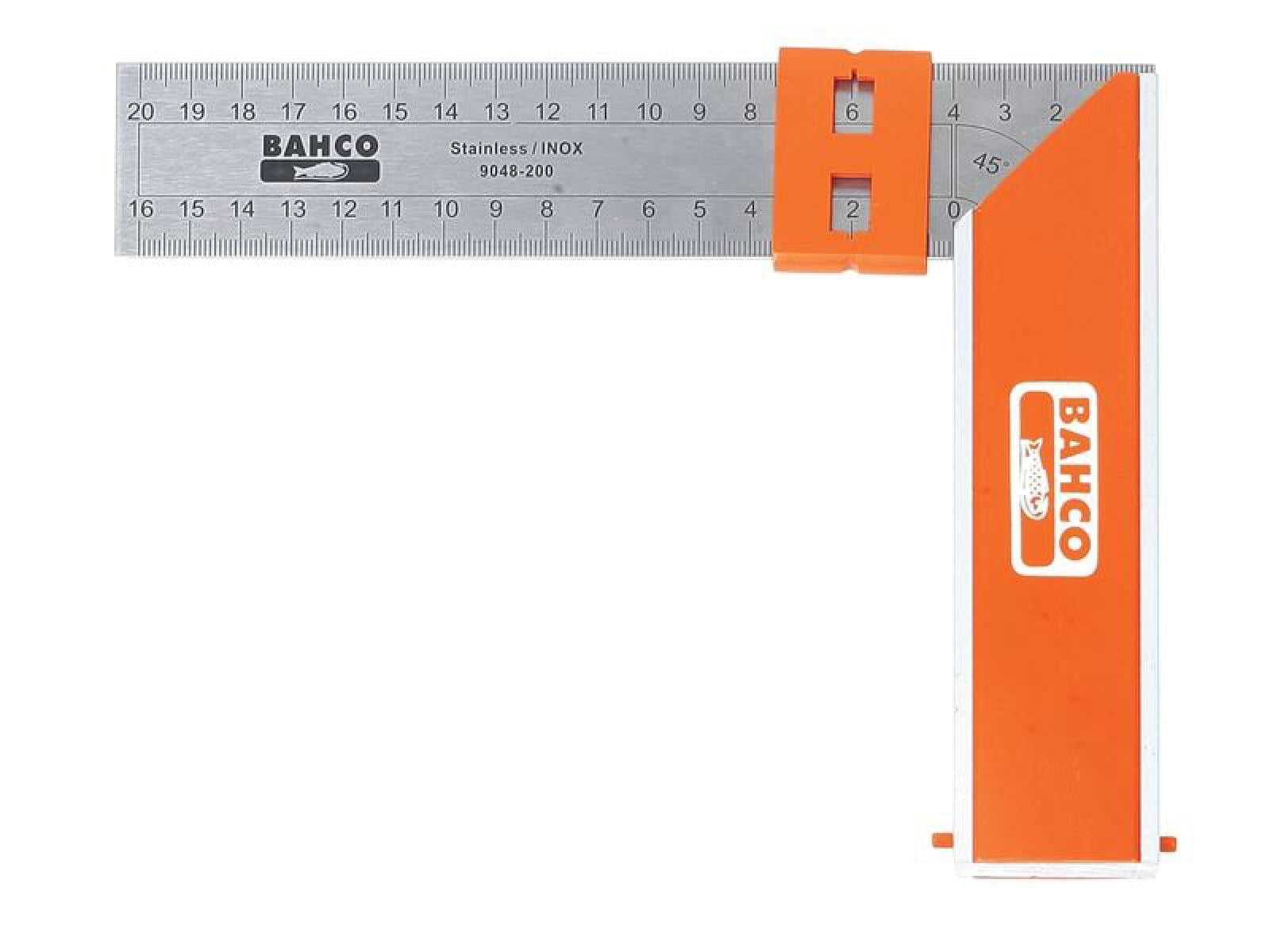 Bahco BAH9048200 9048-200 Aluminium Block & Steel Try Square 200mm (8in) - Image 2