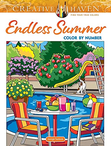 Creative Haven Endless Summer Color by Number by George Toufexis NEW - Image 7