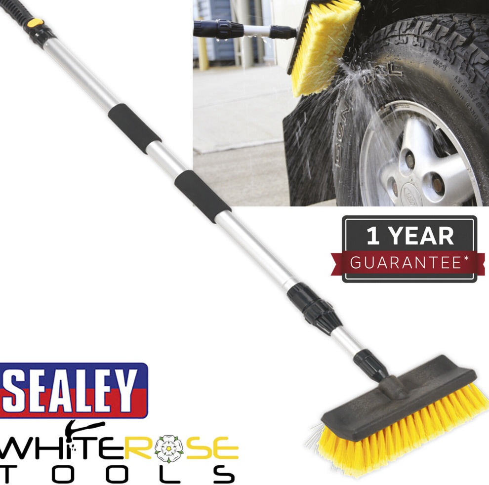 Sealey CC50 Large Angled Flo-Thru Brush with 1.7m Telescopic Handle