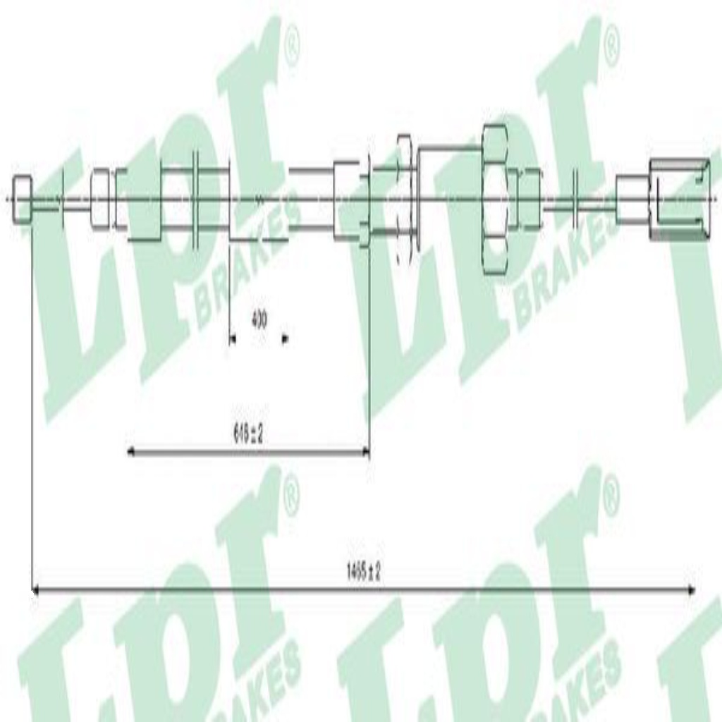 C0131B LPR Cable, parking brake for CITROËN,FIAT