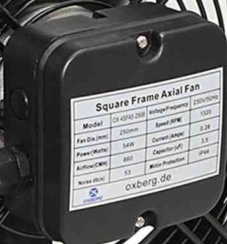 300mm Industrial Ventilation Metal Fan Axial Commercial Air Extractor Quiet