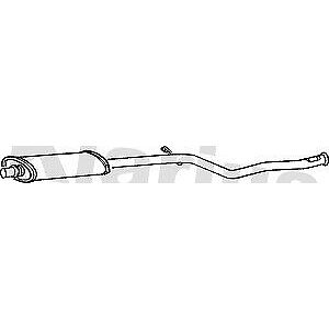 Klarius box with centre pipe fits Citroën 106 saxo 1.4-1.6 91-00 PG221X