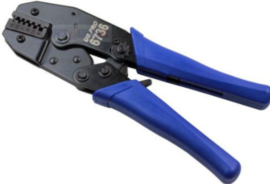 USPRO CRIMPING TOOL FOR NON INSULATED TERMINALS ELECTRICIANS RATCHET WIRE PLIERS