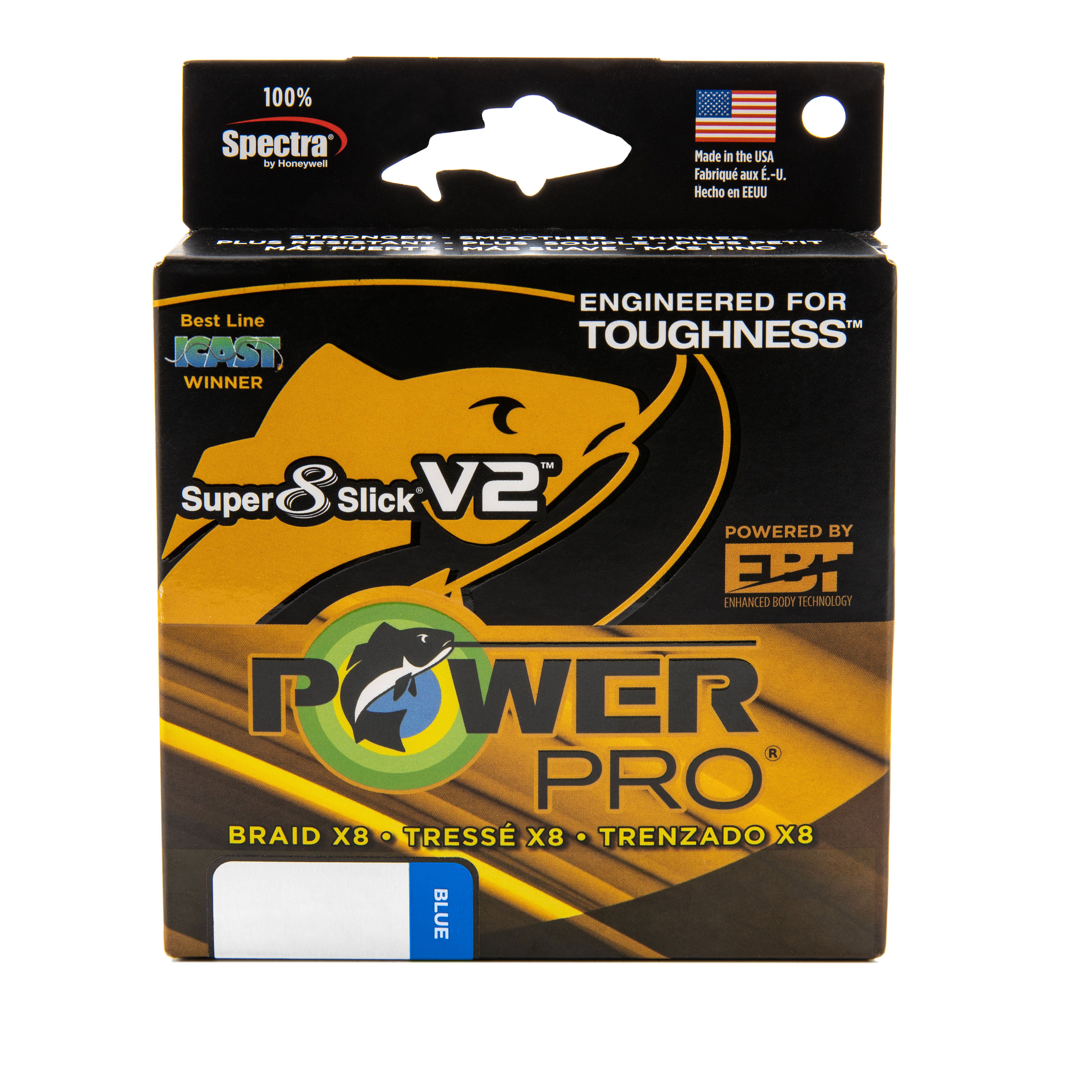 Power Pro Super 8 Slick Version 2 Spectra Line 20lb by 150yds Blue (8004)