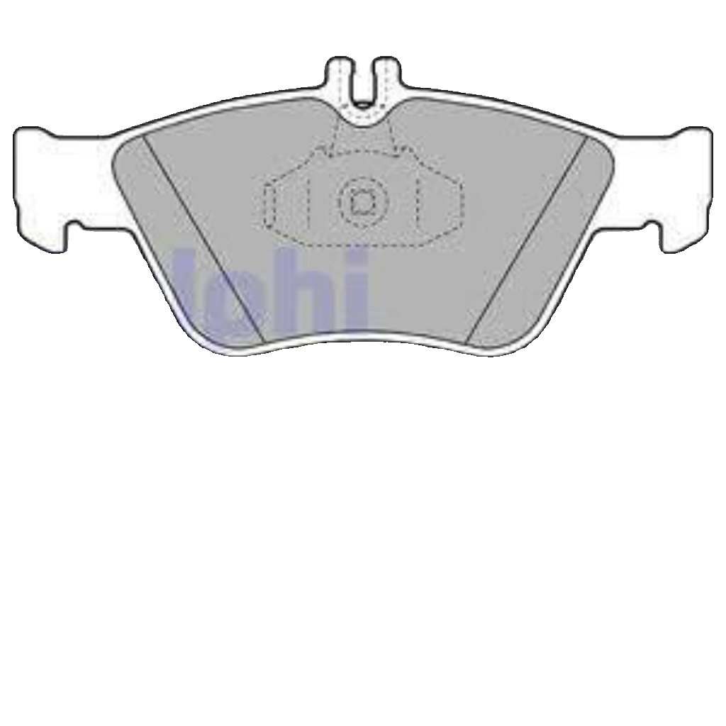 Front DELPHI-OE LP1588 Brake Pad Set, disc brake for MERCEDES-BENZ