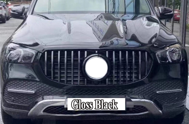 Gloss Black GT Panamericana Style Front Grille For Mercedes GLE W167 V167 2020+