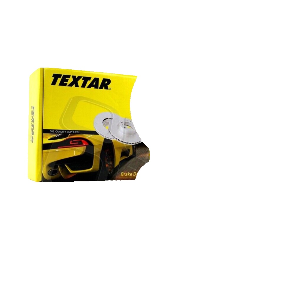 Textar Genuine OE Brake Discs Pair Coated Solid Rear 288 mm 92074303