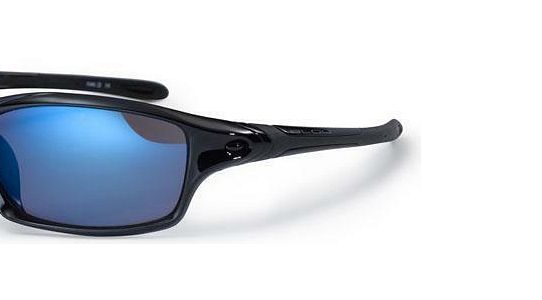 BLOC DAYTONA XB60 Mens/Womens Sunglasses SHINY BLACK / BLUE MIRROR CAT.3