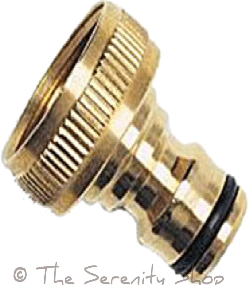 Darlac Garden Hose Solid Brass 3/4"" BSP Tap Connector (Hosepipe) DW115