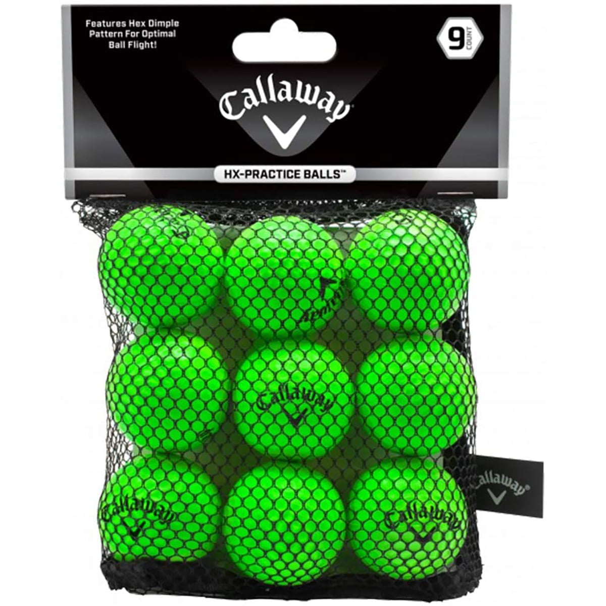 Callaway Hx Practice Golf Balls 9 Pack Green - Image 2