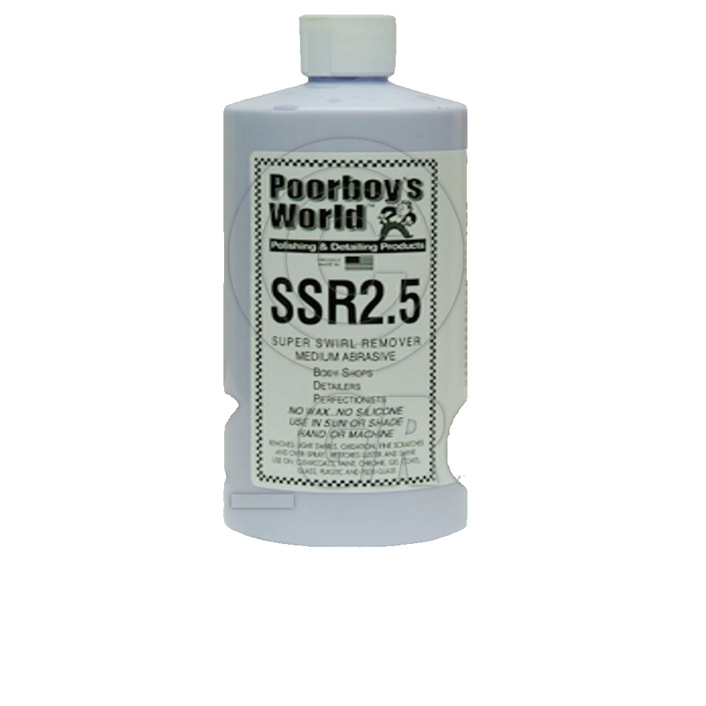 Poorboys Super Swirl Remover SSR 2.5 Medium Grade Swirl & Scratch Remover 473mL