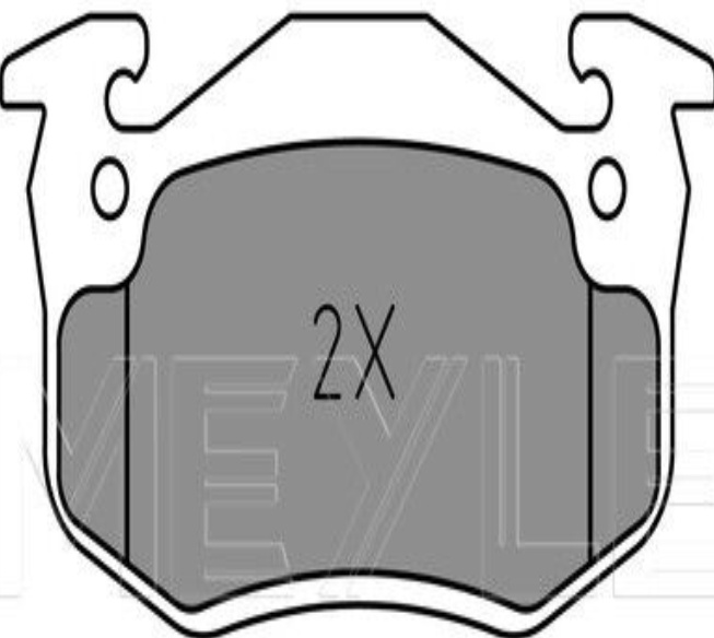 Rear MEYLE GERMANY 025 209 7311/PD Brake Pad Set, disc brake for CITROËN,PEUGEOT