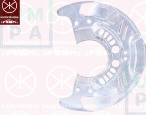 Brake disc cover Front Axle Zinc-coated 6732379 KLOKKERHOLM for SUBARU FORESTER