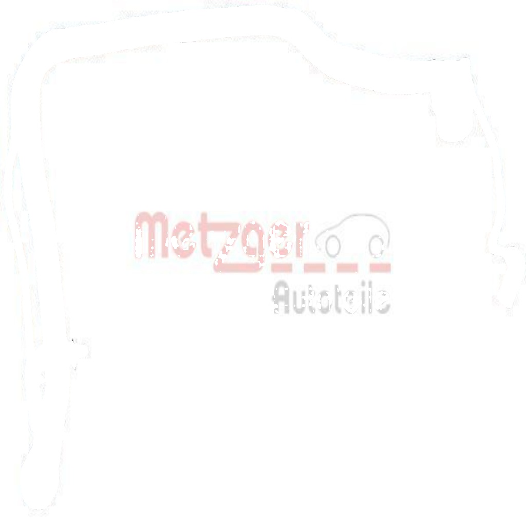 Lateral Mounting METZGER 2380125 Hose, crankcase ventilation for OPEL,VAUXHALL