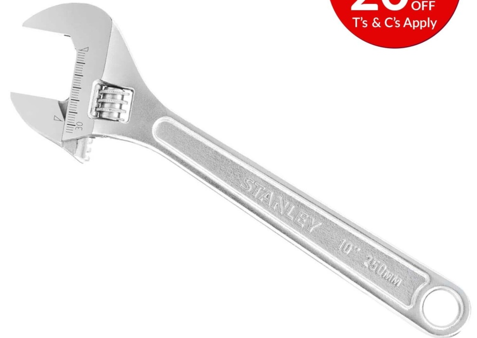 Stanley Metal Adjustable Wrench 250mm (10in)
