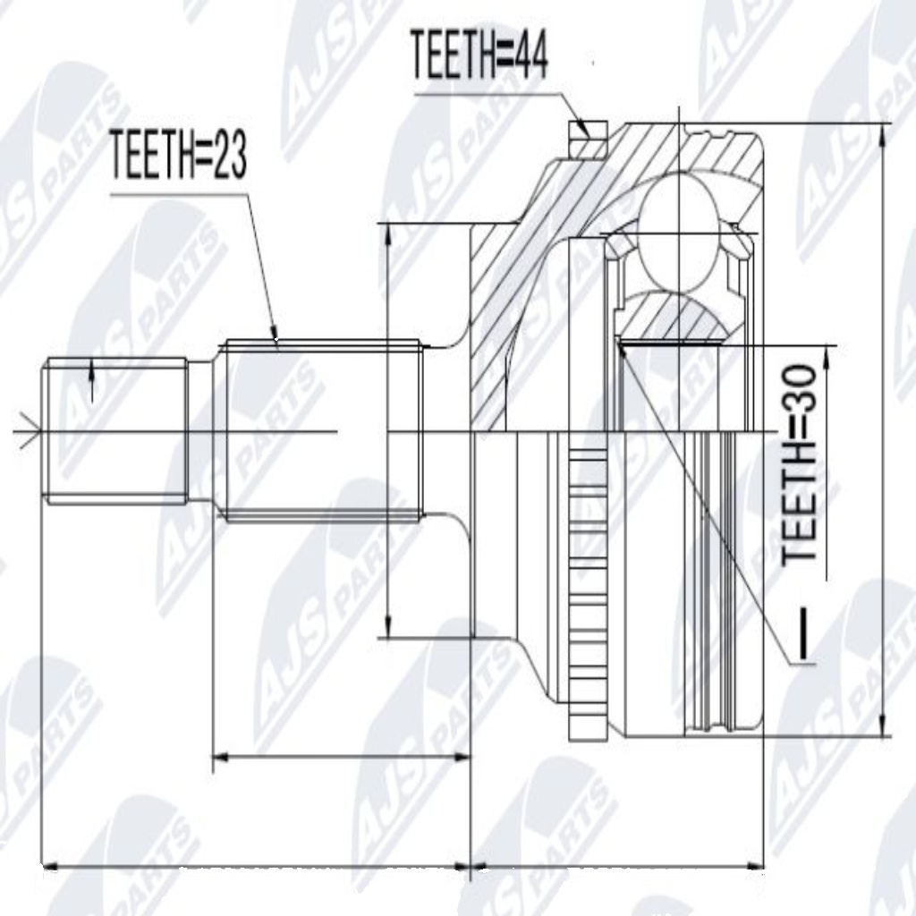 ✅Fits NTY NPZ-RE-020 OUTER CV JOINT  ⭐UK Seller⭐