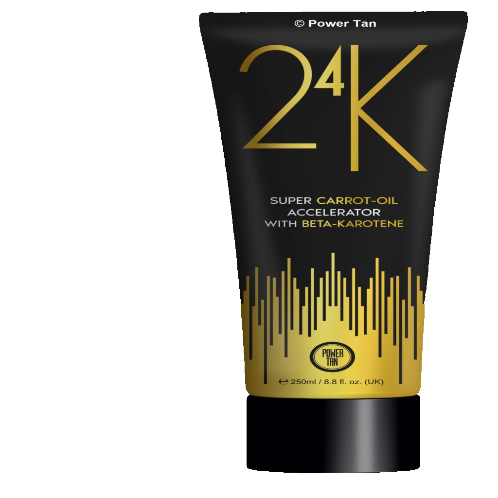 Power Tan 24K Super Carrot Oil Sunbed Tanning Accelerator Lotion 250ml