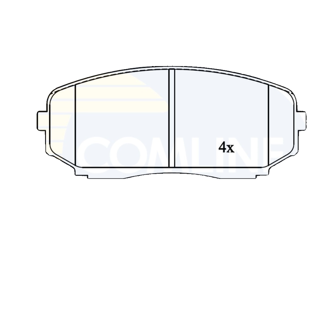 Front COMLINE CBP31724 Brake Pad Set, disc brake for MAZDA,MITSUBISHI